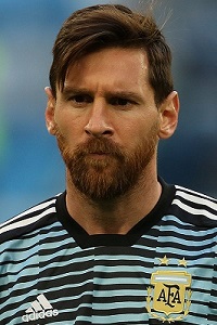 Photo of Lionel Messi, a famous vegan footballer